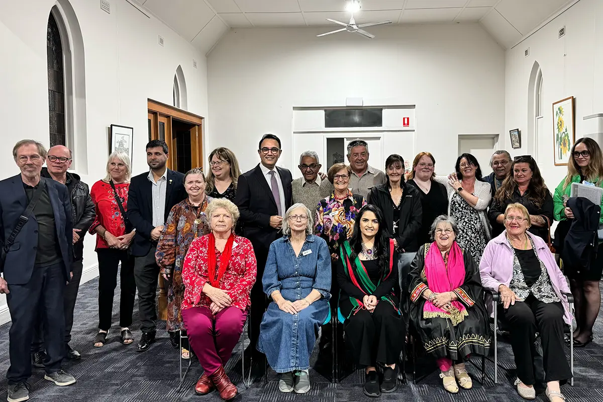 People gathered for an event