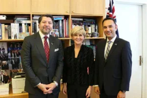 Deputy Foreign Minister Karzai Meets Australian Foreign Minister Bishop In Canberra 300x200