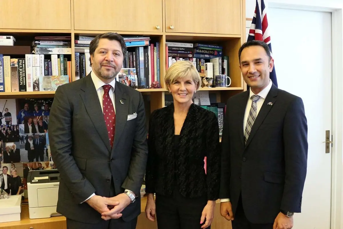 Deputy Foreign Minister Karzai Meets Australian Foreign Minister Bishop In Canberra