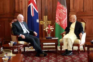 President Ghani Welcomed Governor General Cosgrove In Kabul 300x200