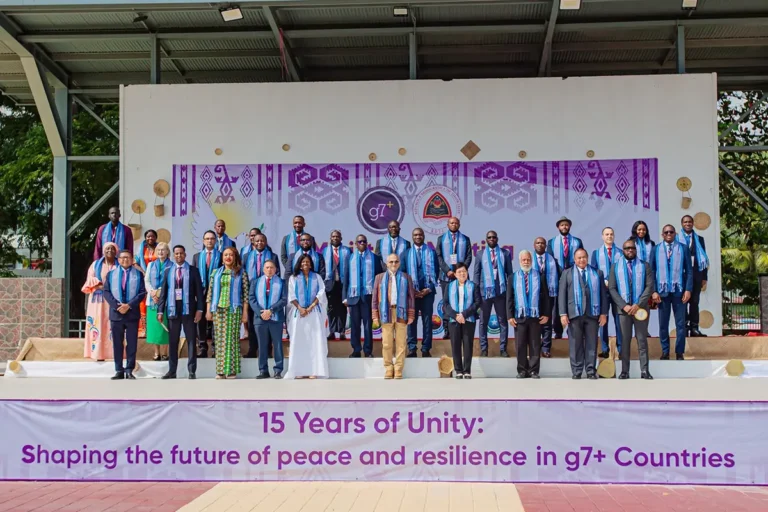 Afghan Ambassador participates at the 6th g7+ Ministerial Meeting G7+ countries group photo
